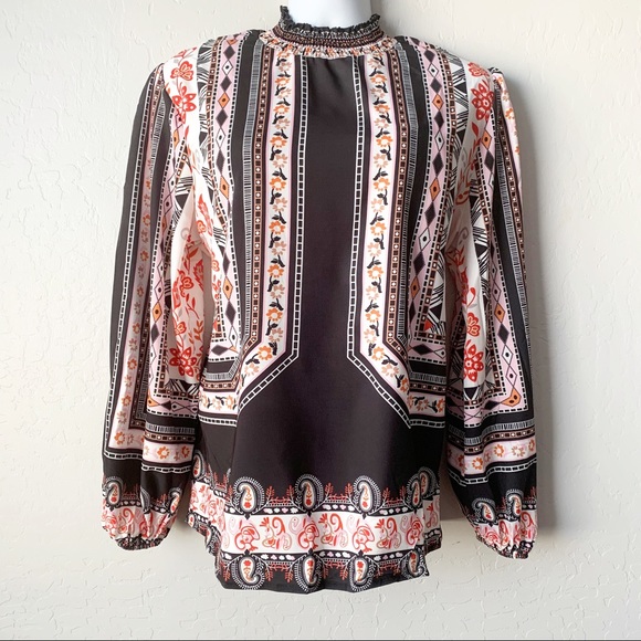 LAST ONE‼️ Boho Print Blouse - Size L - Picture 3 of 3